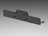 DOUBBLE FLEX BARBELL HOLDER BACKING PLATE 3D PRINT - STEP FILE