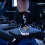 Force 6 Fitness Crew Socks - Black