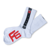 Force 6 Fitness Crew Socks - White