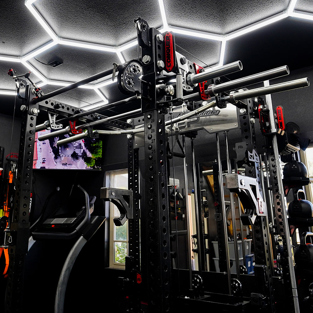 Power Rack Barbell Storage-Vertical-Horizontal